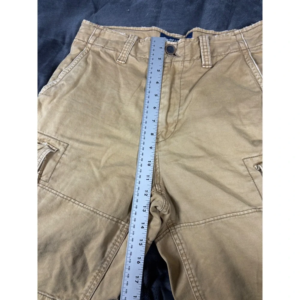 American Eagle Outfitters Cargo Shorts Tan Mens Size 30 Khaki Utility‎ Pockets